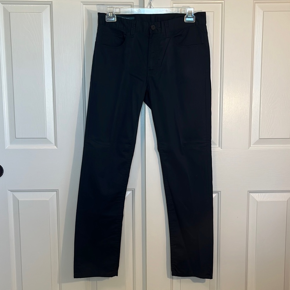 NEW Mens Perry Ellis, Navy Blue,  Slim Fit Principles Pants, size 32 x 32